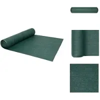 vidaXL HDPE Tuinscherm - 1.5 x 25 m - Groen - 195 g/m² - Parasol