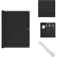 vidaXL Balkonscherm - Balkonschermen - Scherm - Schermen - Balkonscherm 120x400 cm HDPE antracietkleurig