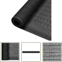 The Living Store Privacynet Antraciet 1.5 x 10 m - HDPE 150 g/m²