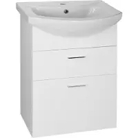 A&n&a aqualine Zoja Wastafelonderkast met laden 50,8x74x29,9cm, wit