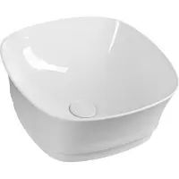 Sapho Idea Keramische opbouwwastafel 42x42cm, wit