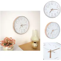 vidaXL Wandklok - Wandklokken - Muurklok - Muurklokken - Wandklok 30 cm roségoud