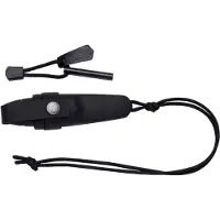 Morakniv Eldris Black 12629 nekmes met luxe schede en firesteel