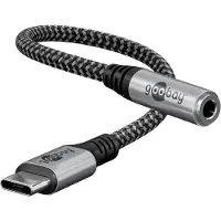 Goobay USB C - USB C male naar 3,5 mm jack female