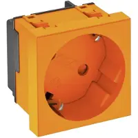OBO 6120075 Apparaatinzet Wandcontactdoos enkel (b x h x d) 45 x 45 x 42 mm Oranje 1 stuk(s)