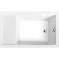 Polysan Jazz Bad met zitting 120x75cm, wit