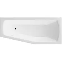 Hak Opava Bad 170x70x44cm, rechts/wit