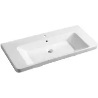 Sapho Thalie 105 Keramische meubelwastafel 105x46cm, wit