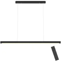 HOMCOM Hanglamp-Staal, PC-114L x 3,8B x 150H cm-Zwart