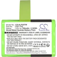 123accu Alinco EBP-25N accu (700 mAh, huismerk)