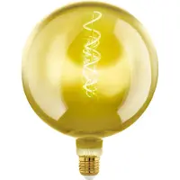 Eglo Ledfilamentlamp Globe - Goud - D20cm - Dimbaar - Warm Wit - E27 - 4w