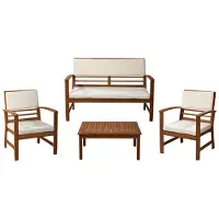 Gardalux Tuinset | | 4-delig (Acaciahout, Wit)