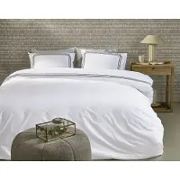 Rivièra Maison Dekbedovertrek Leandro Marineblauw Katoen-260 x 200 / 220 cm | Extra Breed