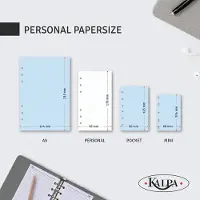 Kalpa 1111-39 hervulbare Personal Agenda Omber bruin 1 week per 2 paginas 2026-2027-2028
