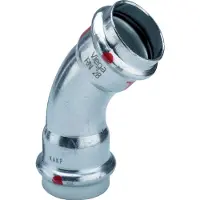 Viega persfitting met 2 aansluiting prestabo 1126, staal, bocht, verz