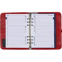 Kalpa 1011-16 A5 6 Ringband Rood 1 week per 2 paginas 2026-2027-2028