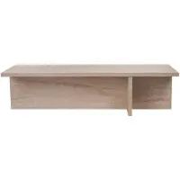 CALICOSY Salontafel met rechthoekig blad en asymmetrische poot l120 cm harbor