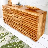 Riess Massief dressoir RELIEF 160 cm acaciahout met uitgewerkt front - 39736