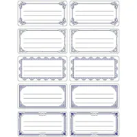 Titanum Stickers voor schriftjes wit-blauw, 240 stuks