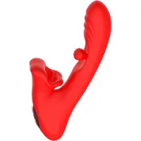 Intoyou IY - Franky - Knabbelende Vibrator met Roterende Bal - Met App Control - Rood