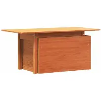 vidaXL Tuintafel 100x50x75 cm massief grenenhout wasbruin