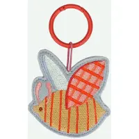Sticky Lemon - geborduurd sleutelhanger - lemon tree - hommel