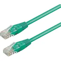 Wp Europe WP WPC-PAT-6U010G, 1 meter, Cat6, U/UTP (UTP), RJ-45, RJ-45, Groen