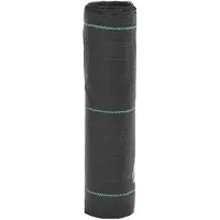 vidaXL Worteldoek 0,5x10 m polypropeen zwart