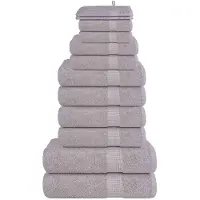 vidaXL 12-delige Handdoekenset FROGN 360 g/m² grijs