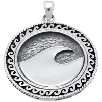 MOOYE ® - Collectie Zilveren Golf kettinghanger