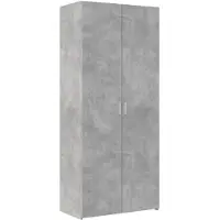 vidaXL Hoge kast 80x42,5x185 cm bewerkt hout betongrijs