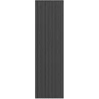 vidaXL Deurmat 115x400 cm gestreept 115x400 cm zwart en grijs