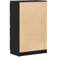 vidaXL Dressoir 60x35x98,5 cm spaanplaat zwart eikenkleurig