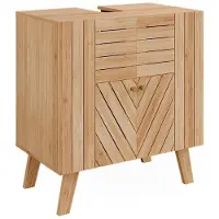 Vicco Lucie Wastafelonderkast – 60 x 65 cm met 2 deuren Bamboe