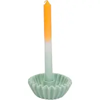 House Vitamin Pleated candle holder mint -12x12x4,5 cm