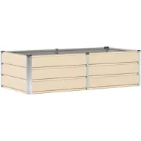 vidaXL Plantenbak Groen 160 x 80 x 45 cm Staal
