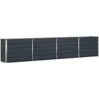 vidaXL Plantenbak Antraciet 385 x 50 x 75 cm Gegevens staal