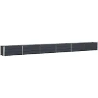 vidaXL Plantenbak Antraciet 580 x 50 x 45 cm Gegevens staal
