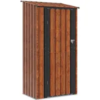 vidaXL Tuinhuisjes Bruin 103 x 74 x 200 cm Metaal