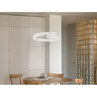 TRIO Led hanglamp Parma wit