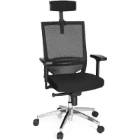 Hjh OFFICE PORTO MAX HIGH stof / netstof - Professionele bureaustoel Zwart