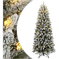 vidaXL Kunstkerstboom met 150 LED's en sneeuw 150 cm