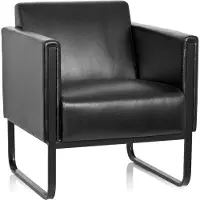 Hjh OFFICE BALI BLACK | 1-Zits - Lounge bank / sofa Zwart