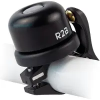 R2B Fietsbel - Geschikt voor Apple AirTag - Krachtig & Helder Geluid - Weerbestendig & Universeel - Zwart