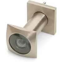 Dulimex | Deurspion vierkant | 200 graden | Ø16 mm | deurdikte 40-65 mm | RVS finish