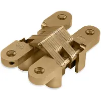 Dulimex DX - SOSS onzichtbaar scharnier 212 PB | 19x95 mm | zamac vermessingd