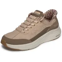 SKECHERS Sneakers laag beige / bruin