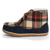 Minnetonka Boots 'Torrey' beige / navy / rood