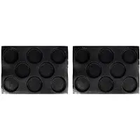 Typecat 2X 8 Gaten Hamburger Broodje Pannen voor Bakken Mesh Siliconen Brood Pannen voor Bakken Non Stick Geperforeerde Bakvormen