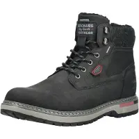 Dockers by Gerli Veterboots bloedrood / zwart / wit